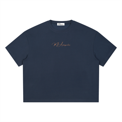T-shirt boxy Coolmax - Orange coastline