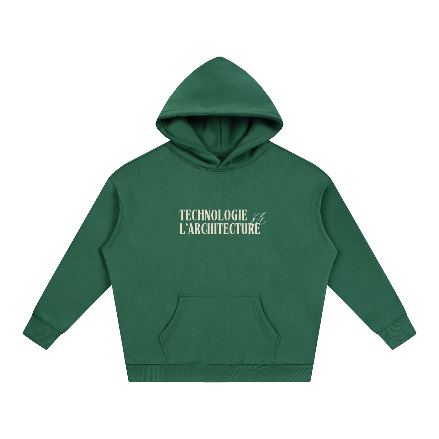 Oversize Fleeced Hoodie - MODÈLE_03