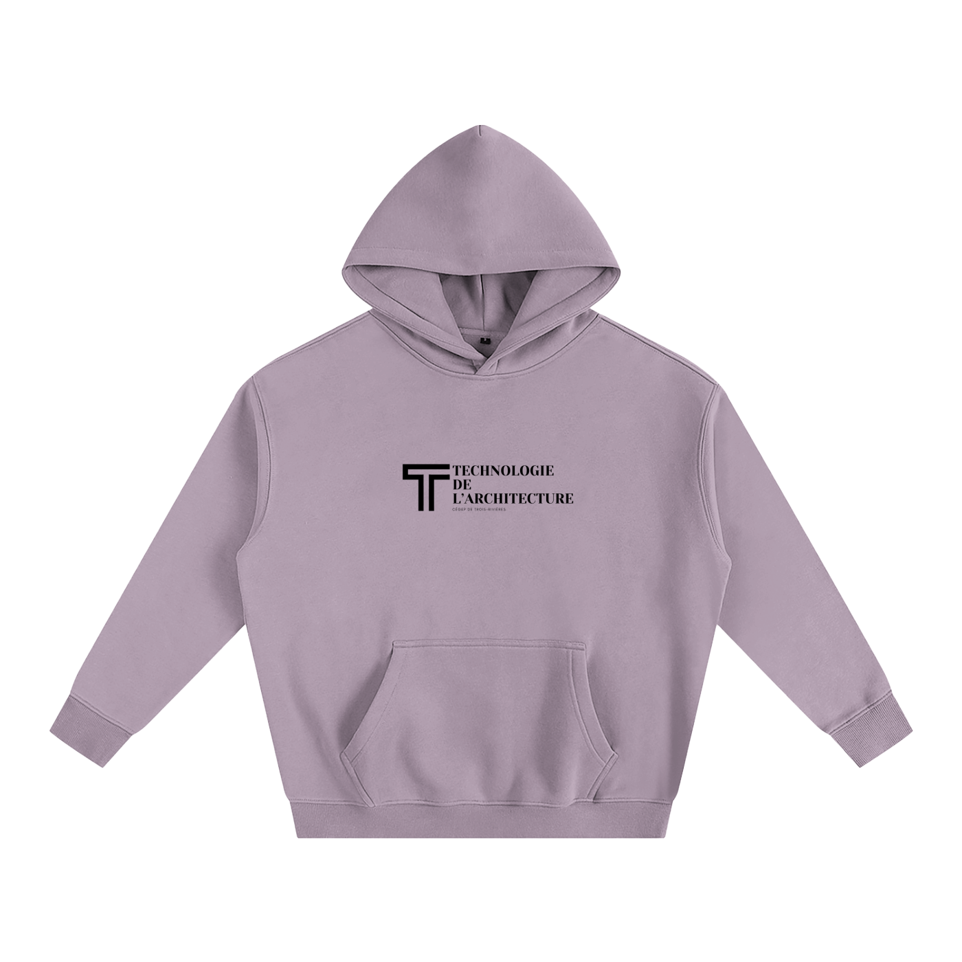 Hoodie oversize en molleton - Architecture - modèle 4