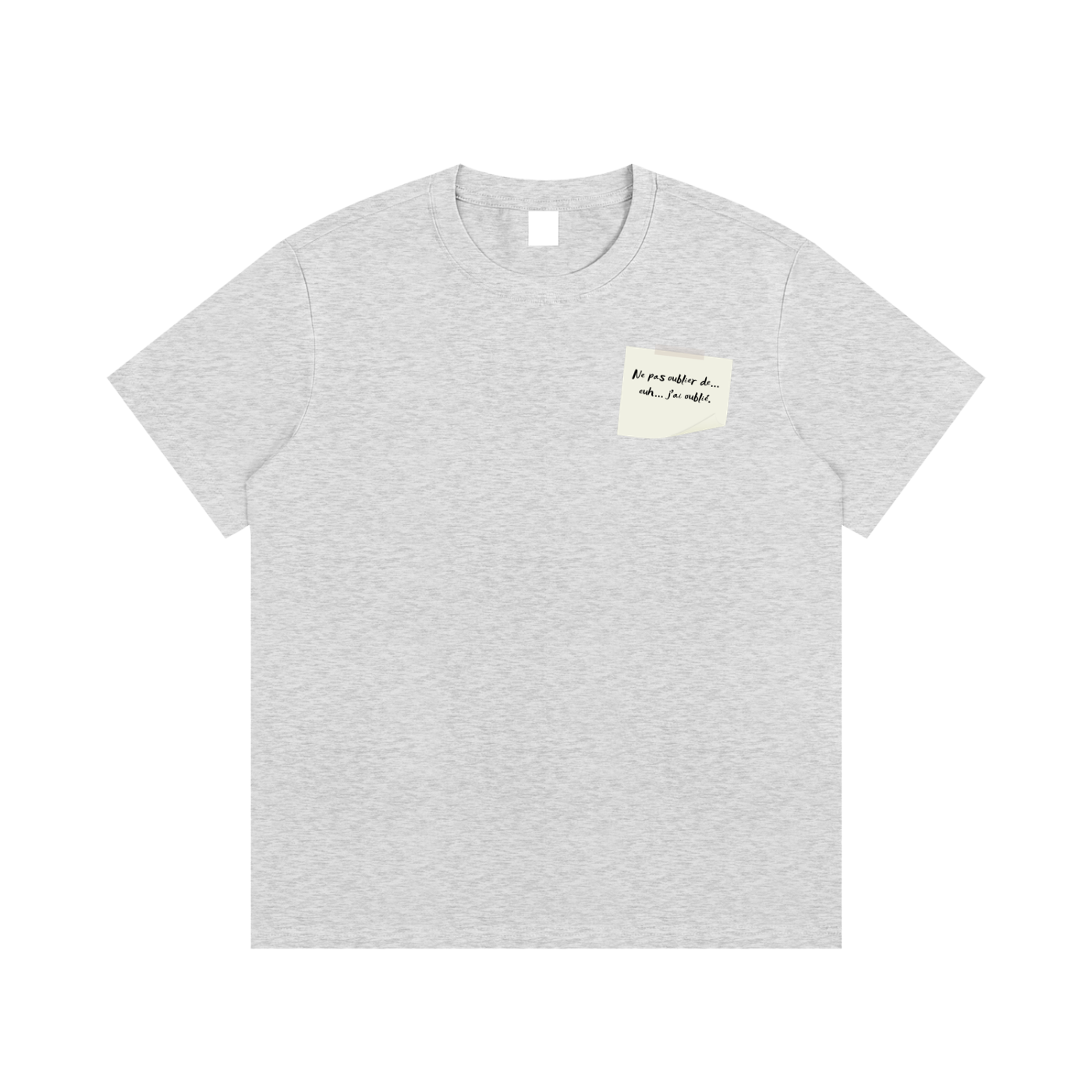 T-shirt essentiel en coton - J'ai oublié