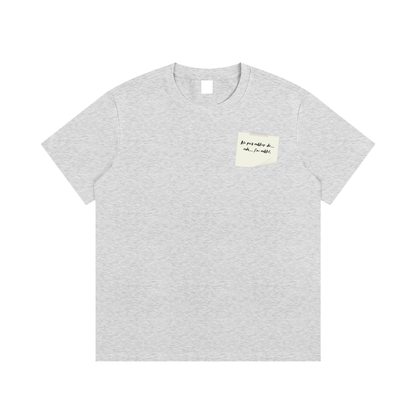 T-shirt essentiel en coton - J'ai oublié
