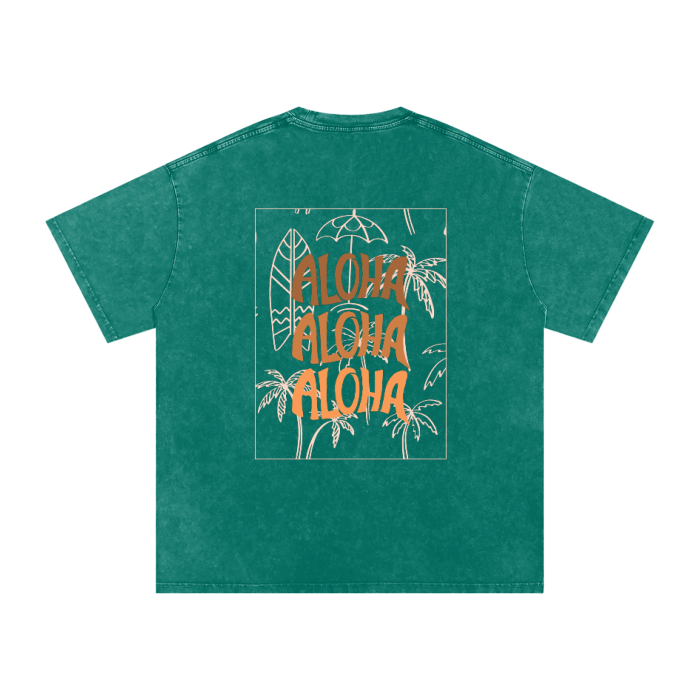 T-shirt oversize effet snow-washed - Aloha