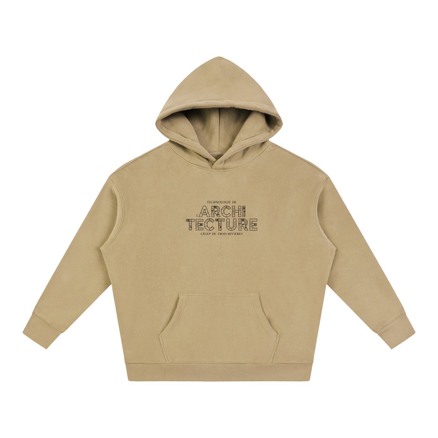 Oversize Fleeced Hoodie - MODÈLE_05