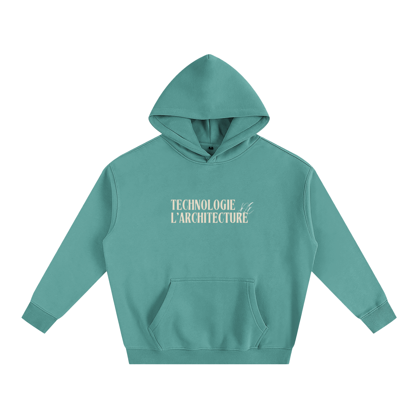 Hoodie oversize en molleton - Architecture - modèle 6