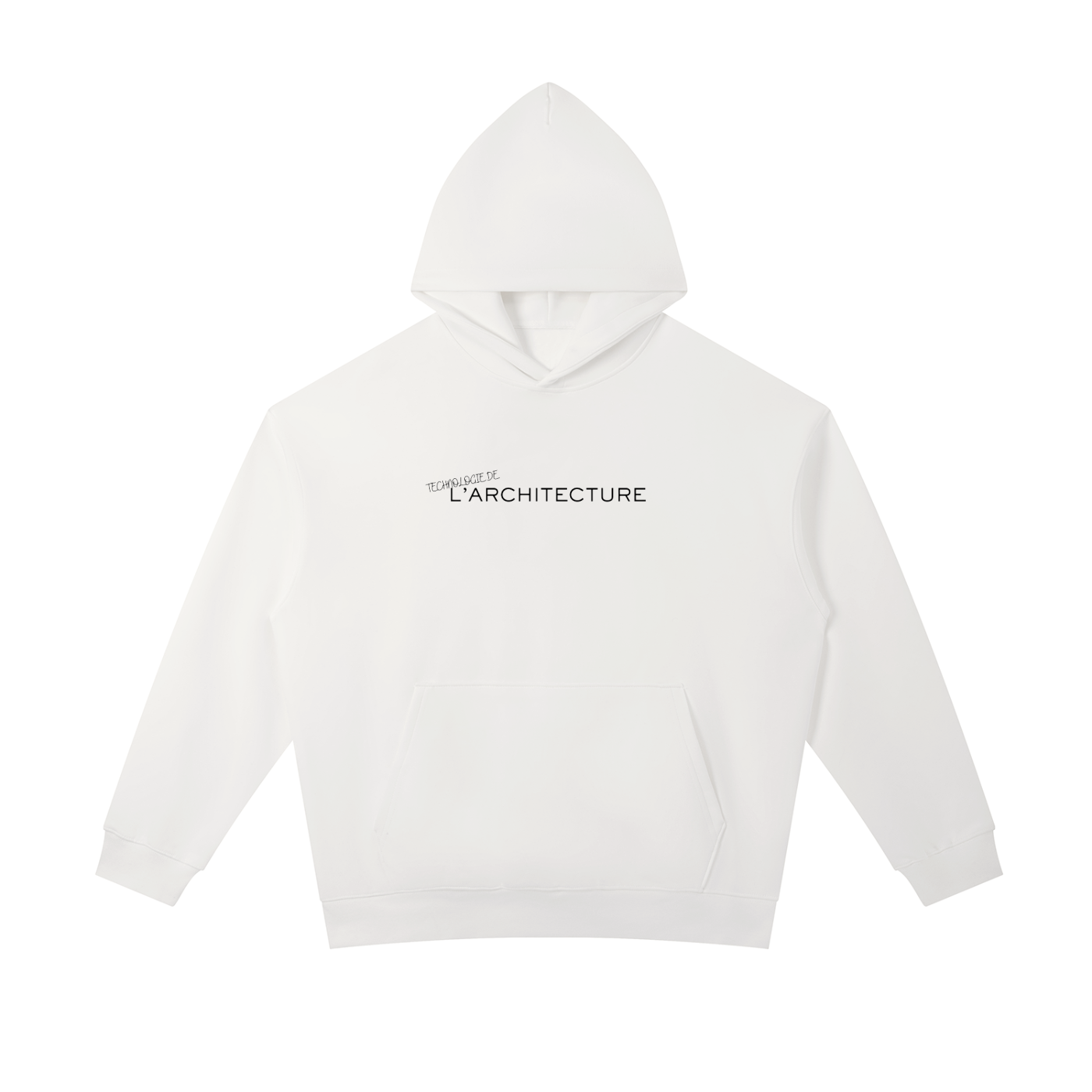 Hoodie essentiel en coton épais - Architecture - modèle 5