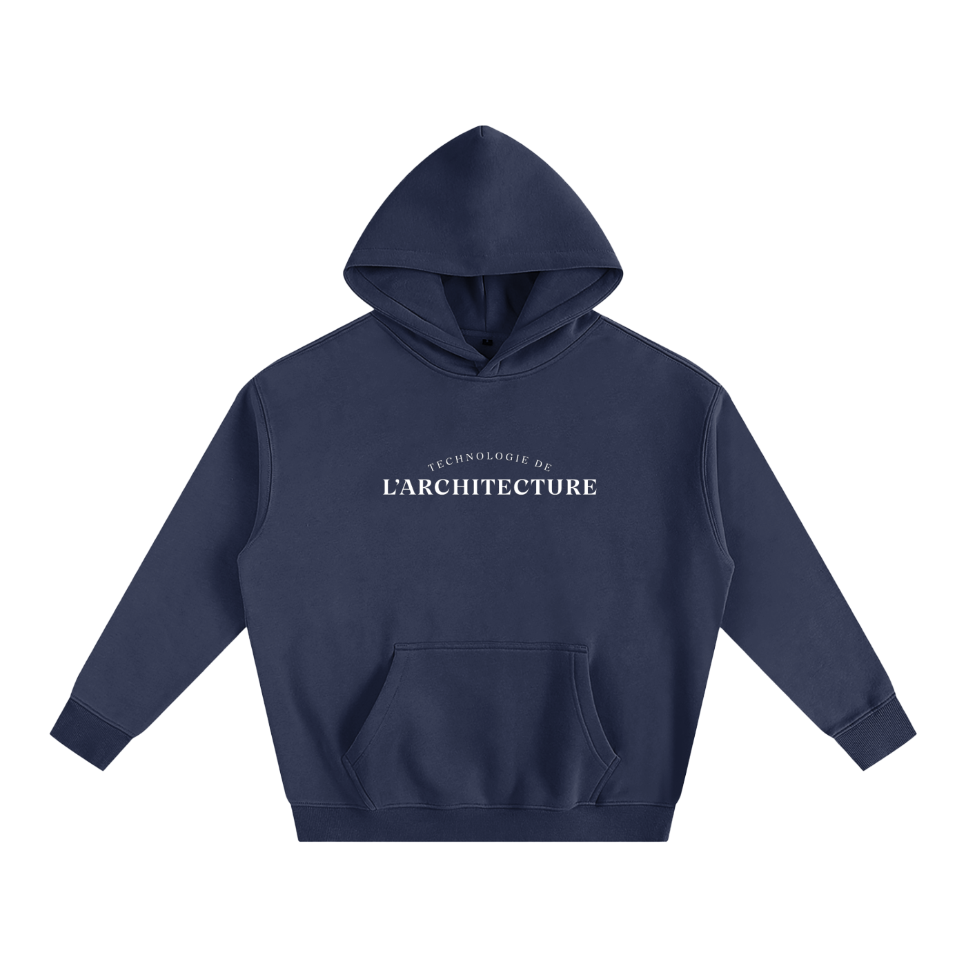 Hoodie oversize en molleton - Architecture - modèle 1