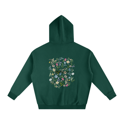 Hoodie oversize en molleton - Wildflowers