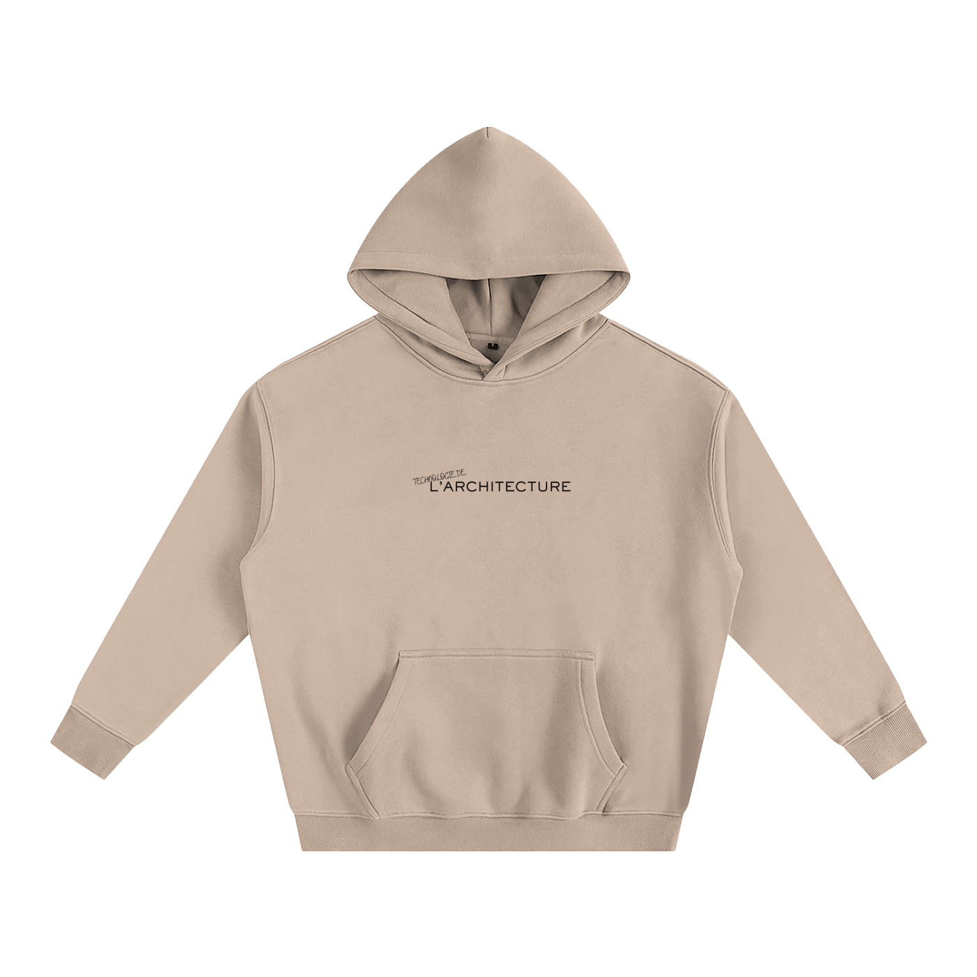 Hoodie oversize en molleton - Architecture - modèle 5