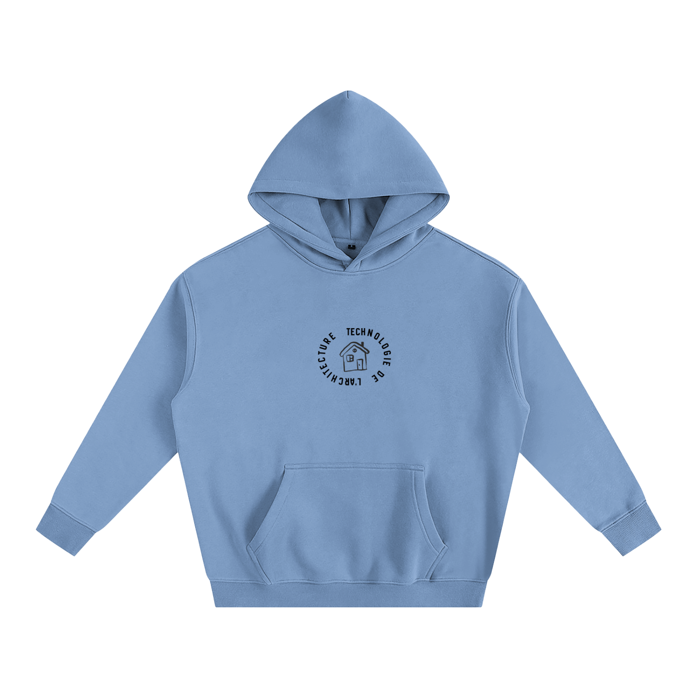 Hoodie oversize en molleton - Architecture - modèle 2