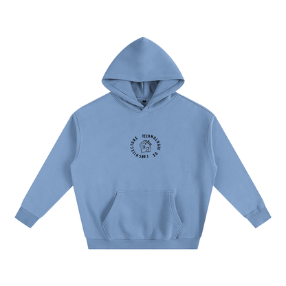 Hoodie oversize en molleton - Architecture - modèle 2