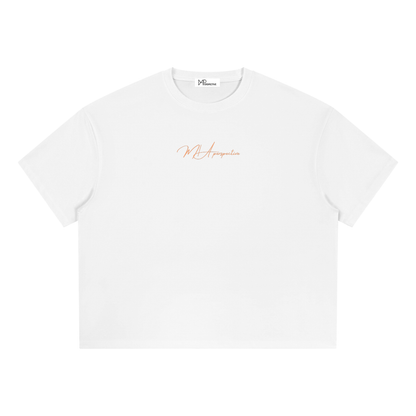 T-shirt boxy Coolmax - Orange coastline