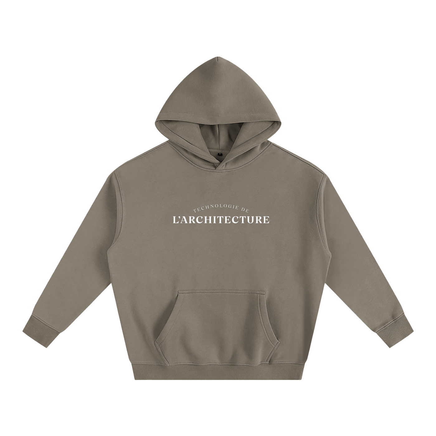 Hoodie oversize en molleton - Architecture - modèle 1