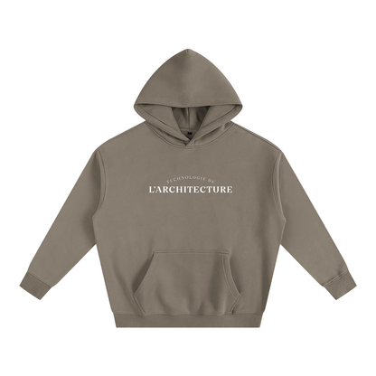 Hoodie oversize en molleton - Architecture - modèle 1