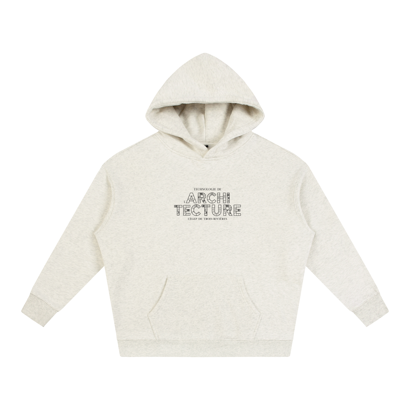 Oversize Fleeced Hoodie - MODÈLE_05