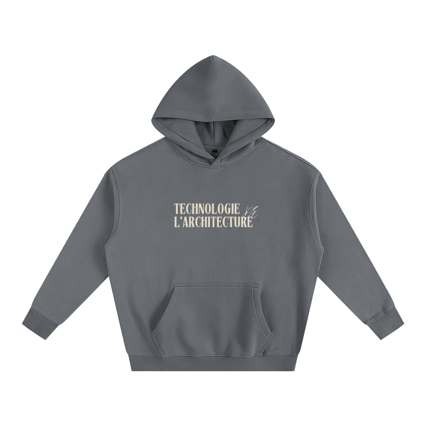Hoodie oversize en molleton - Architecture - modèle 6