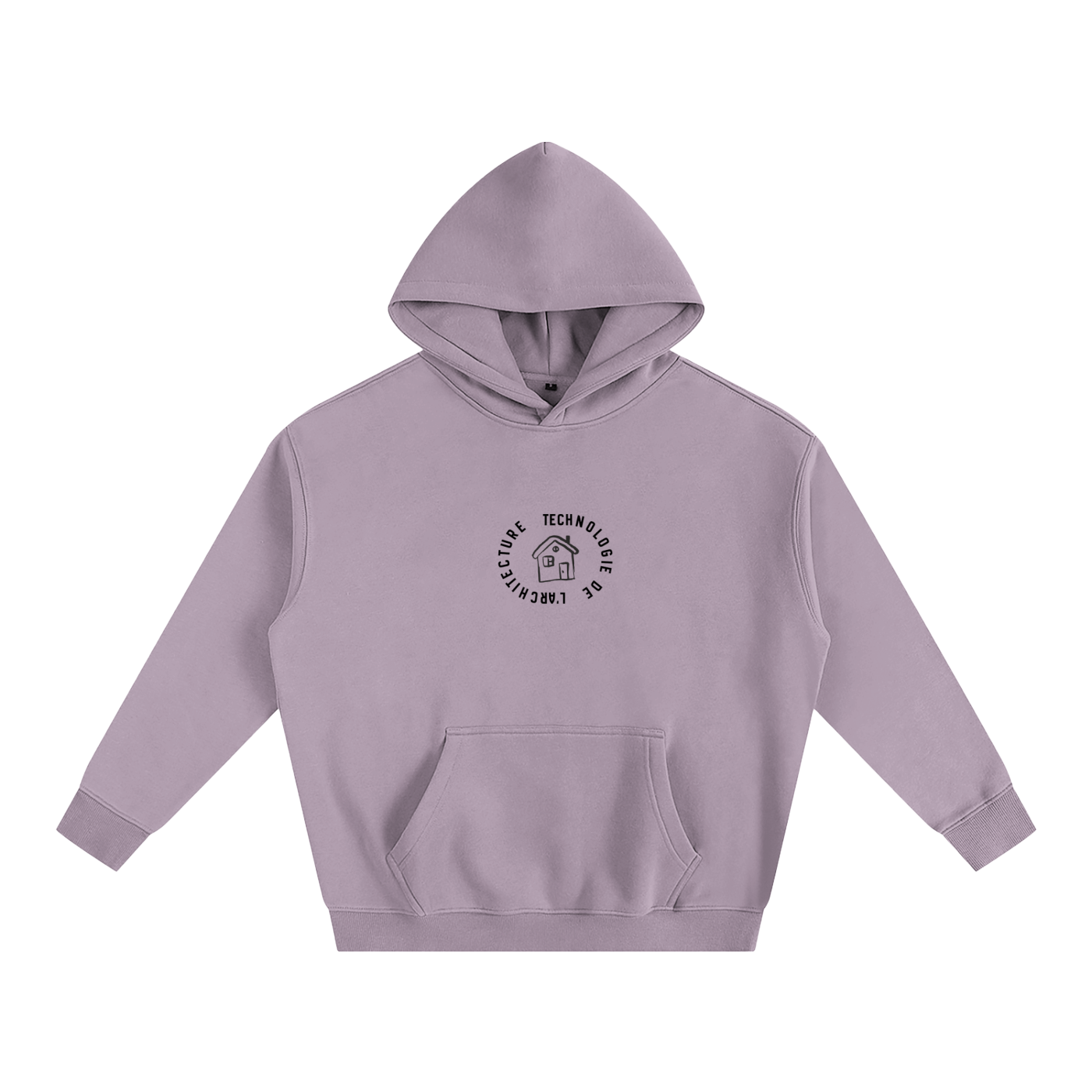 Hoodie oversize en molleton - Architecture - modèle 2