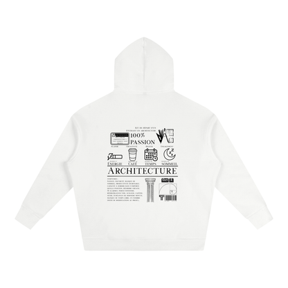 Oversize Fleeced Hoodie - MODÈLE_04