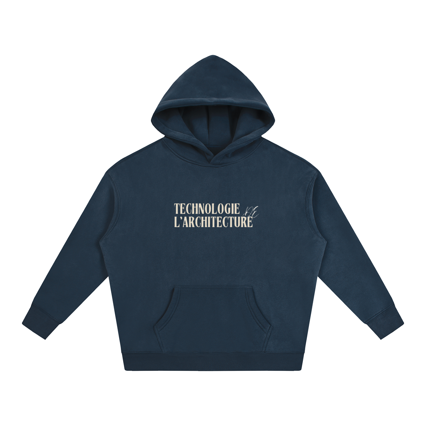 Oversize Fleeced Hoodie - MODÈLE_03