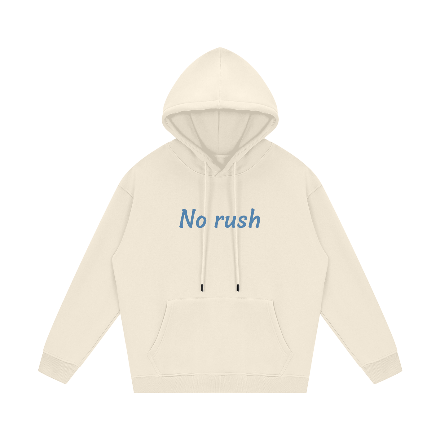 Hoodie streetwear unisexe en molleton - No rush