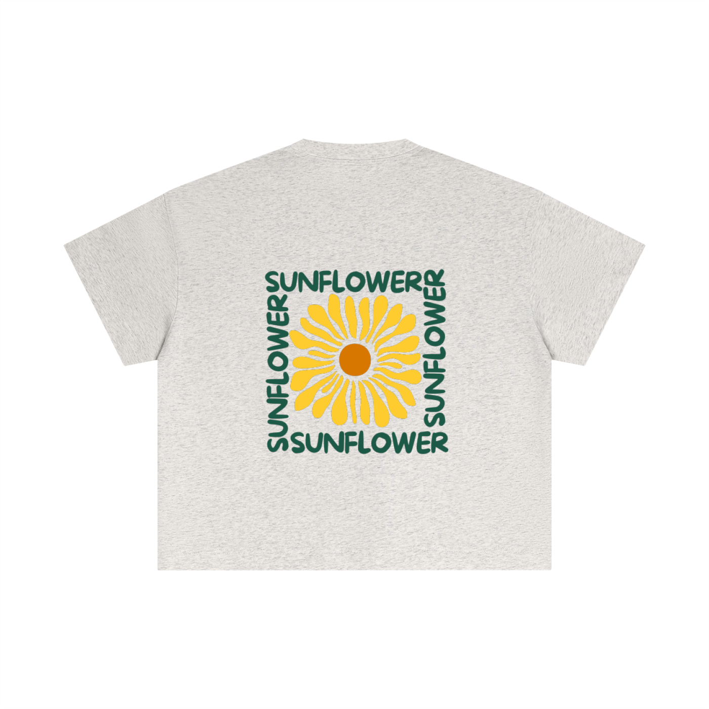 Essential Cotton Boxy T-Shirt - Sunflower