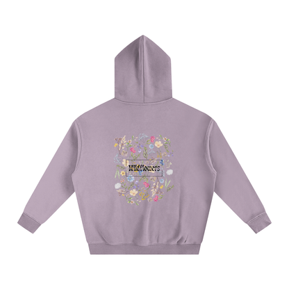 Hoodie oversize en molleton - Wildflowers