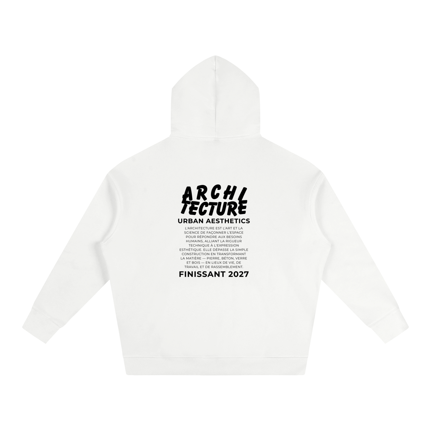 Oversized Fleece Hoodie - FINISSANT_MODÈLE_02