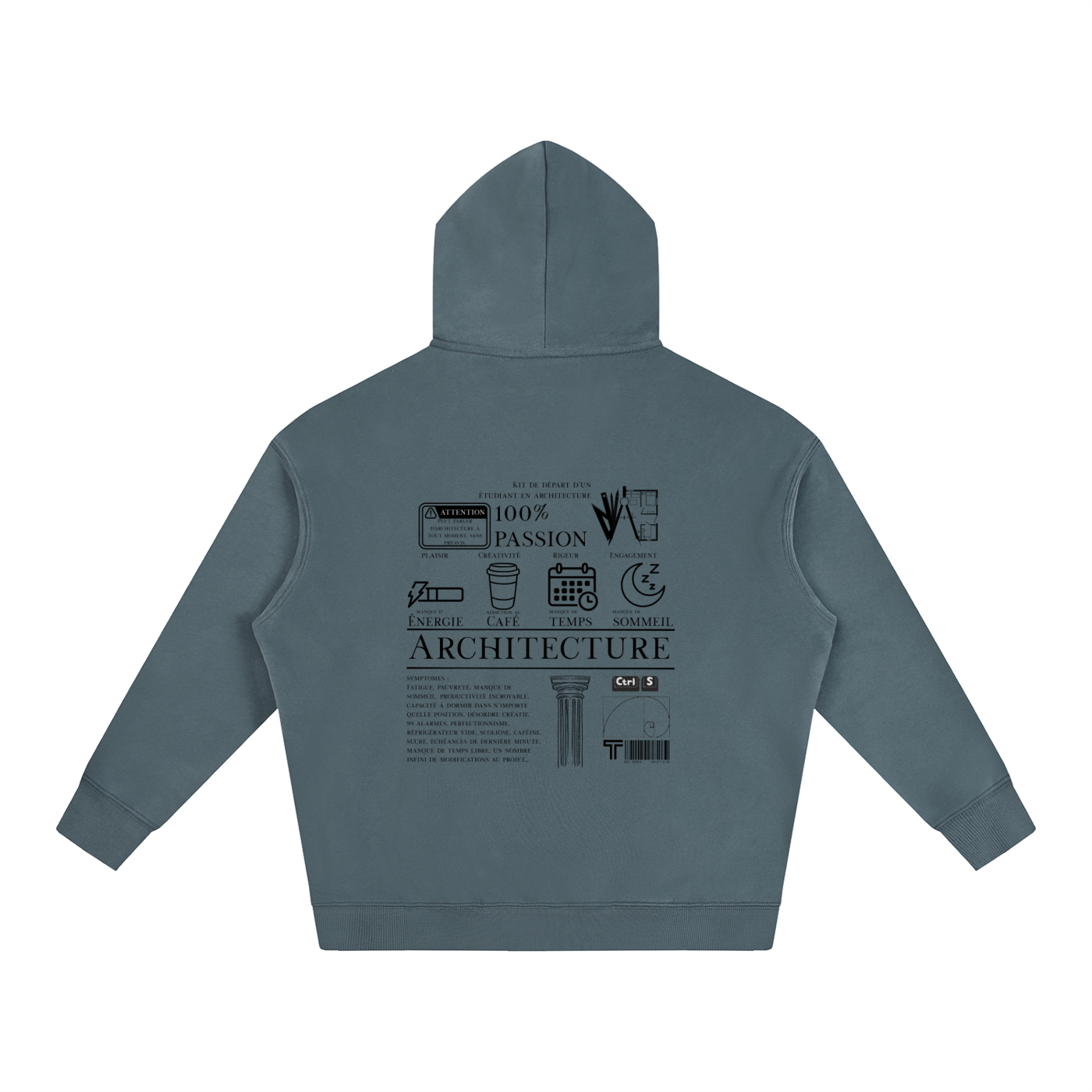 Oversize Fleeced Hoodie - MODÈLE_04
