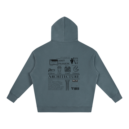 Oversize Fleeced Hoodie - MODÈLE_04