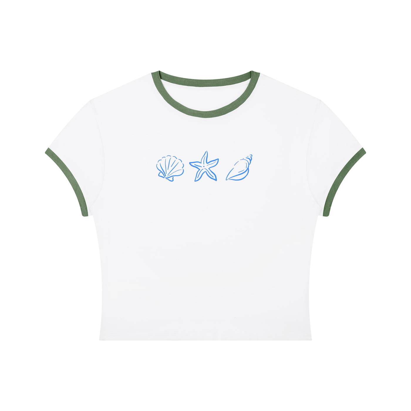 T-shirt ajusté pour femme - Coquillage