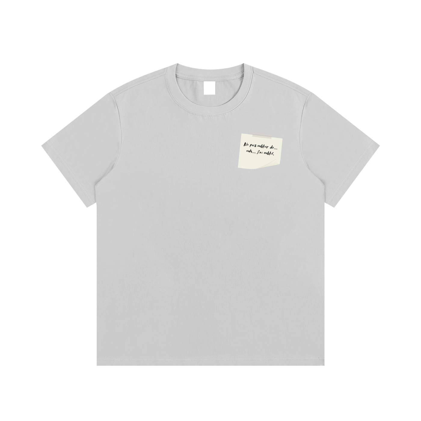 T-shirt essentiel en coton - J'ai oublié