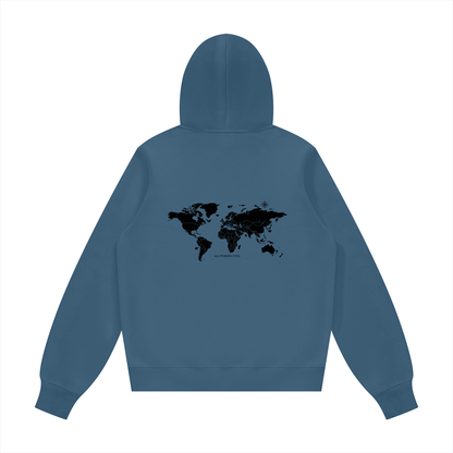 Unisex Fleece Regular Shoulder Hoodie - Monde