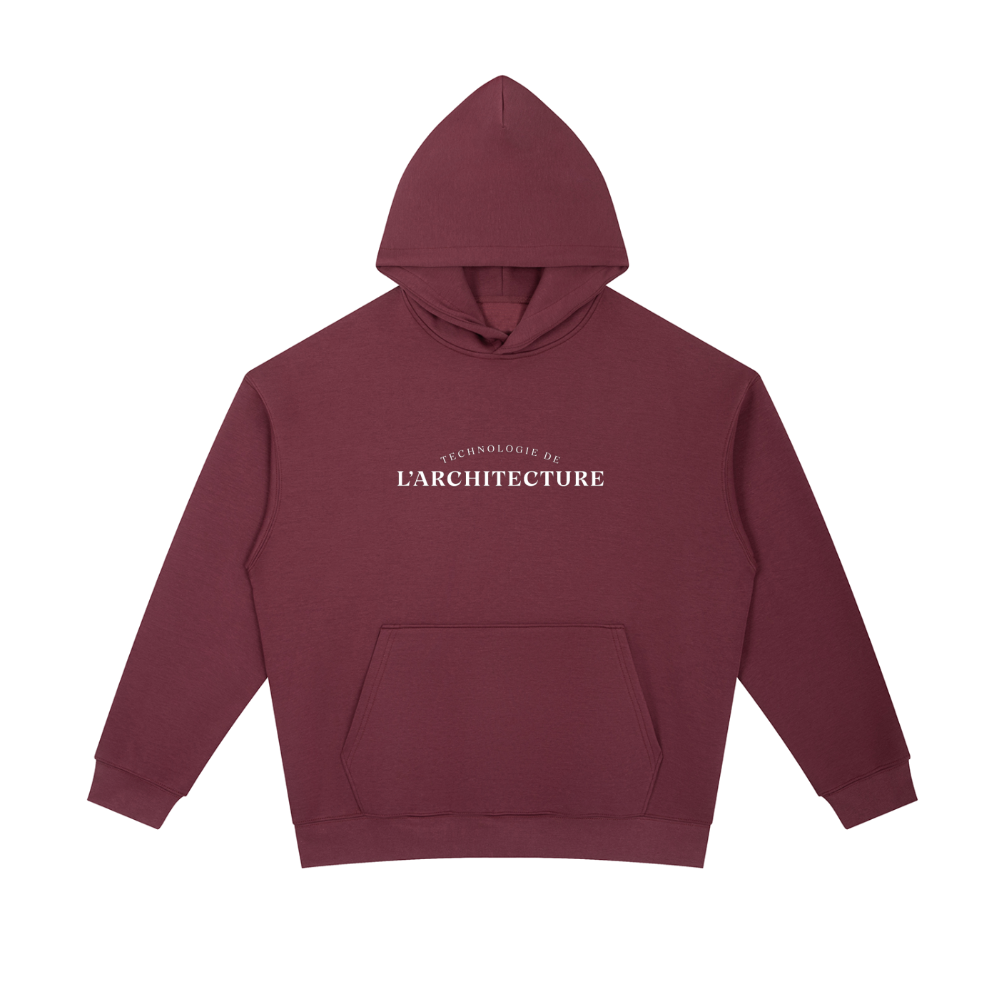 Hoodie essentiel en coton épais - Architecture - modèle 1