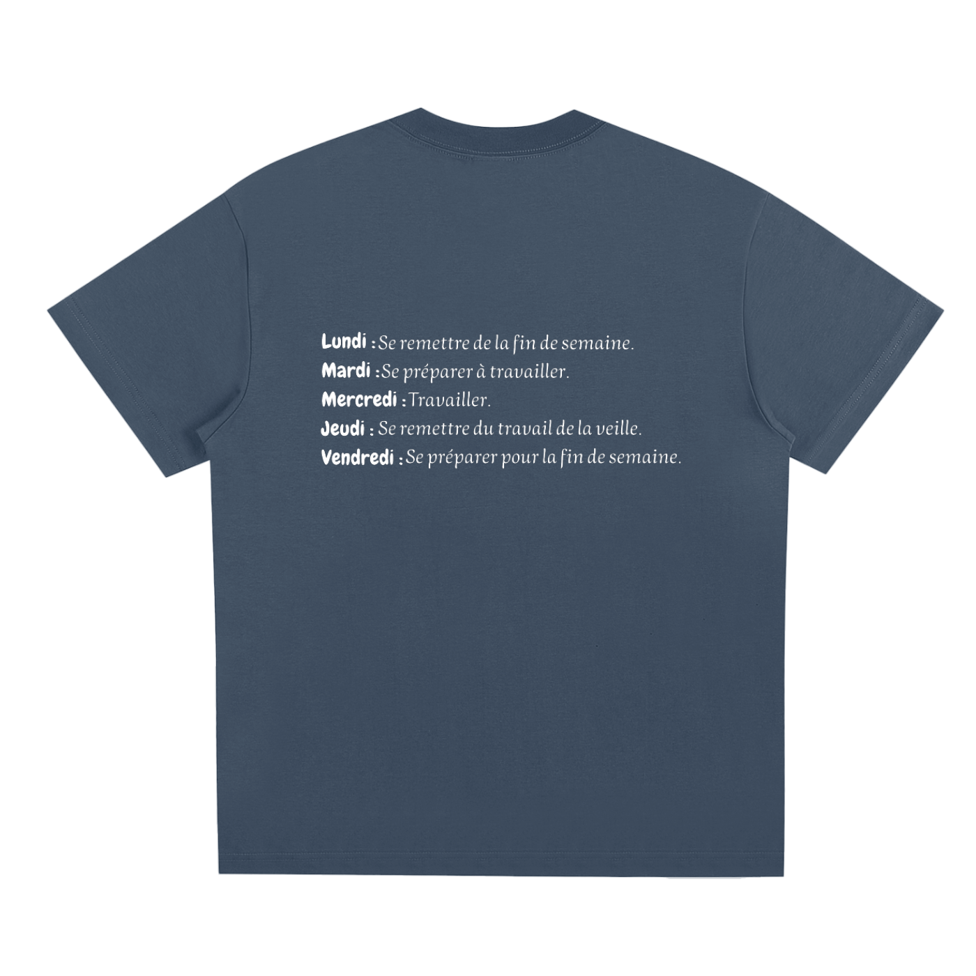 T-shirt unisexe à séchage rapide - semaine