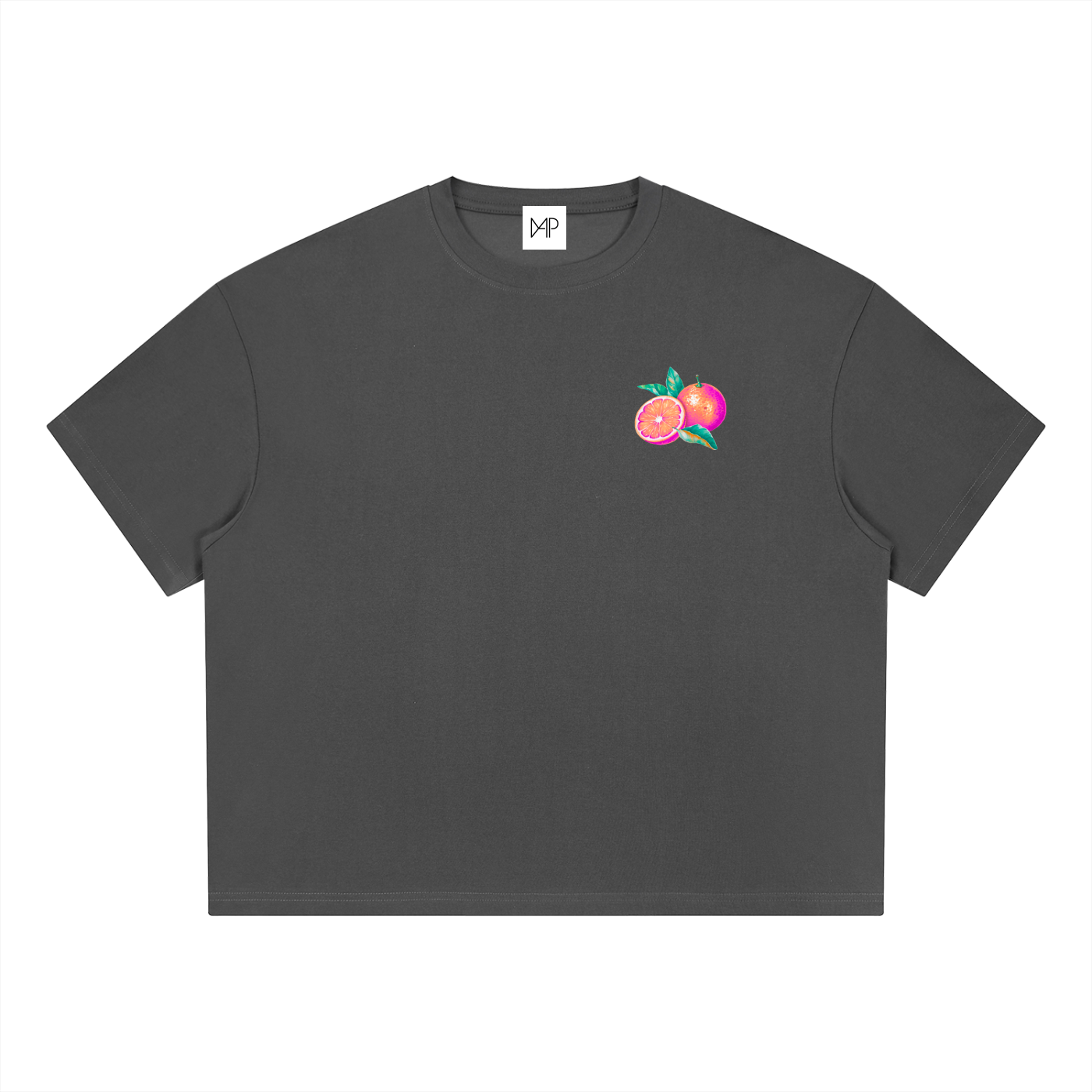 T-shirt boxy Coolmax - Orange coastline