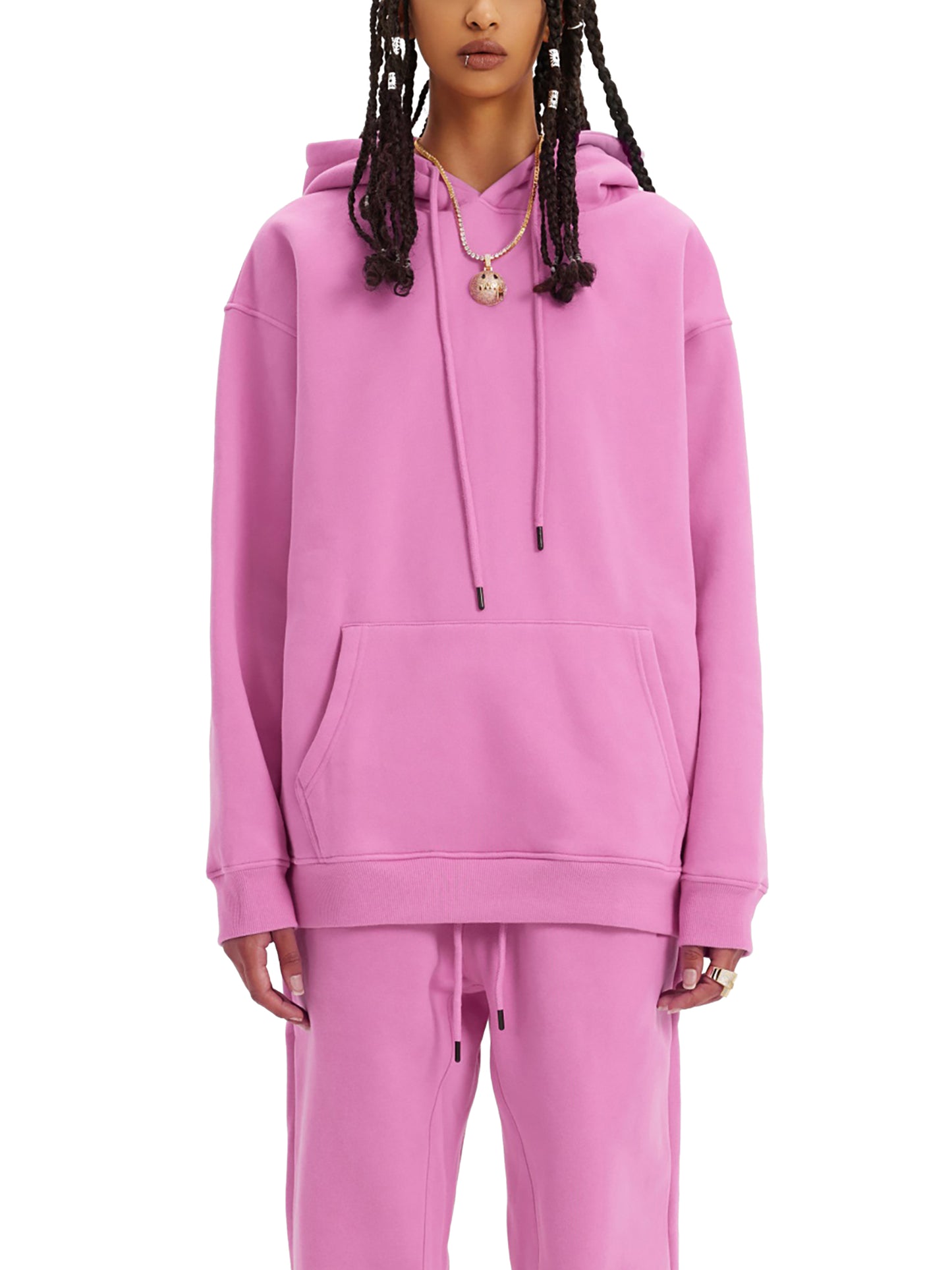 Hoodie streetwear unisexe en molleton - No rush