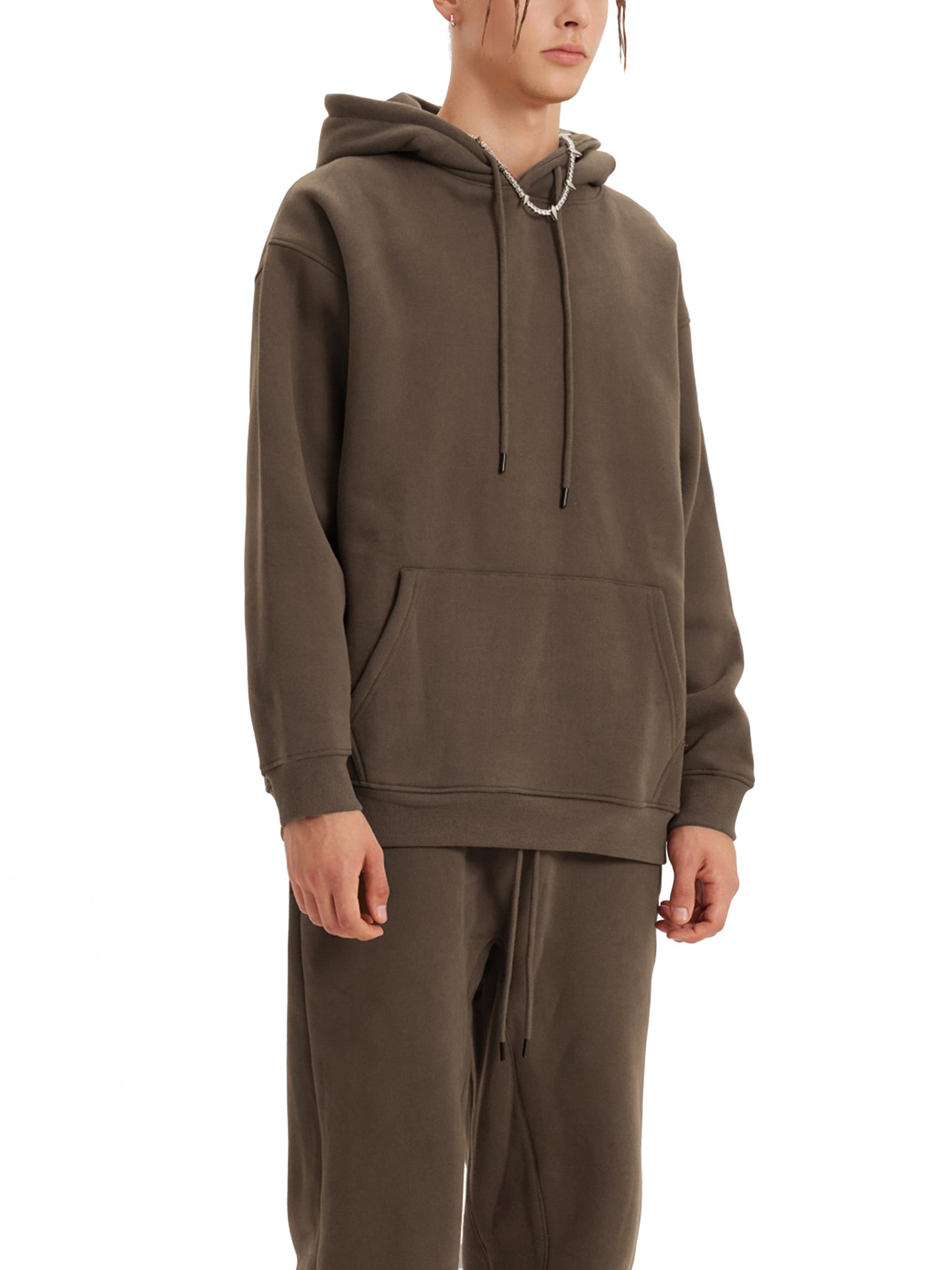 Hoodie streetwear unisexe en molleton - No rush