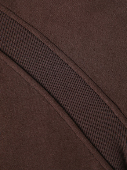 Short, half-zip hoodie - Small flowers