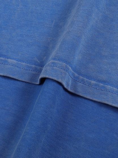 T-shirt ample en coton délavé - Fleurs