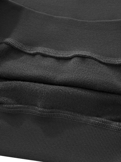 Sweat boxy essentiel Heavyweight à manches dolman - Café