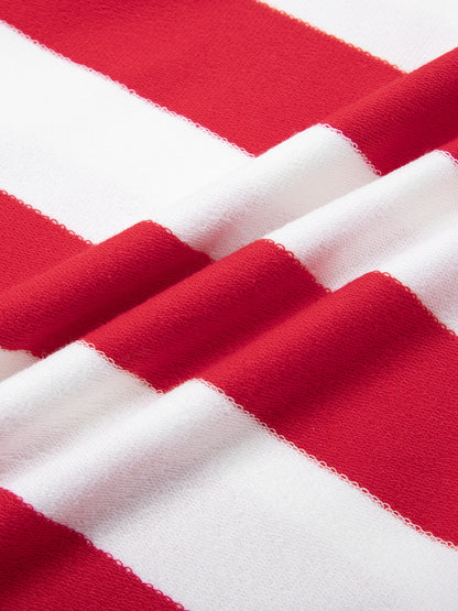 Polo à bandes contrastantes