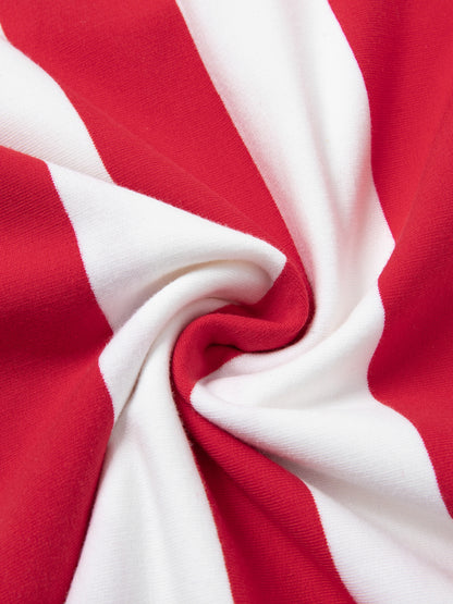 Polo à bandes contrastantes