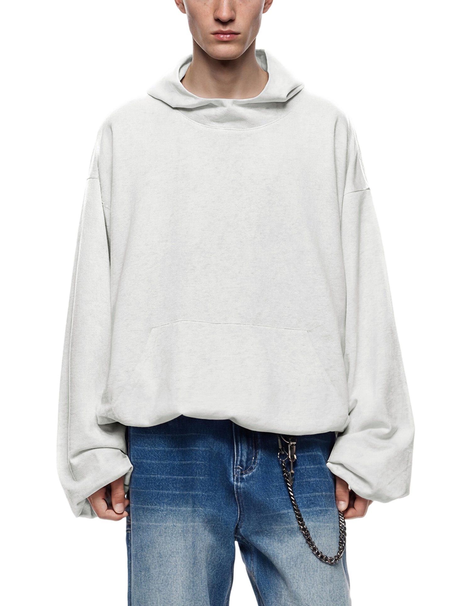 Hoodie boxy à ourlet froncé - Cities on screens