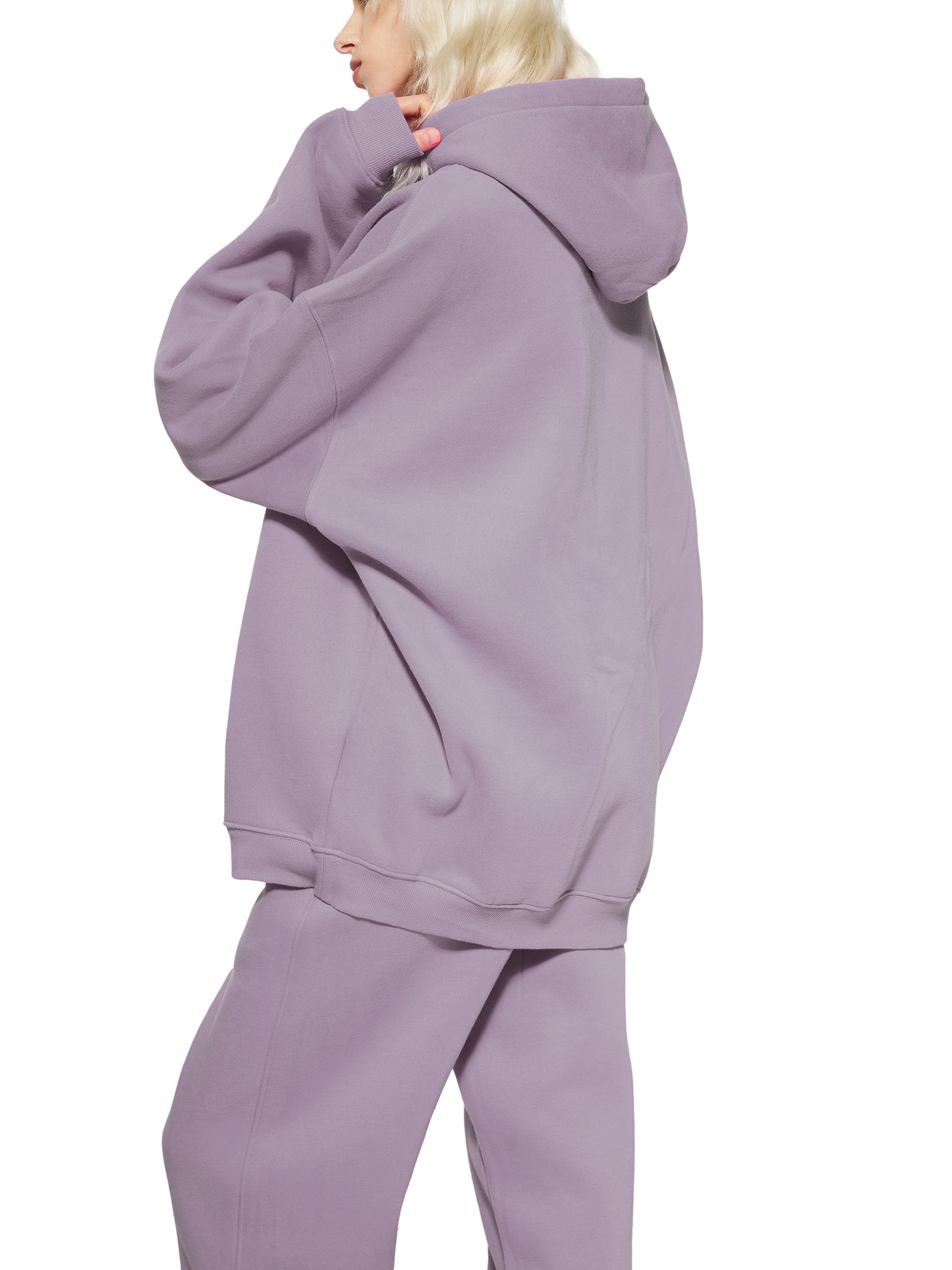 Hoodie oversize en molleton - Wildflowers