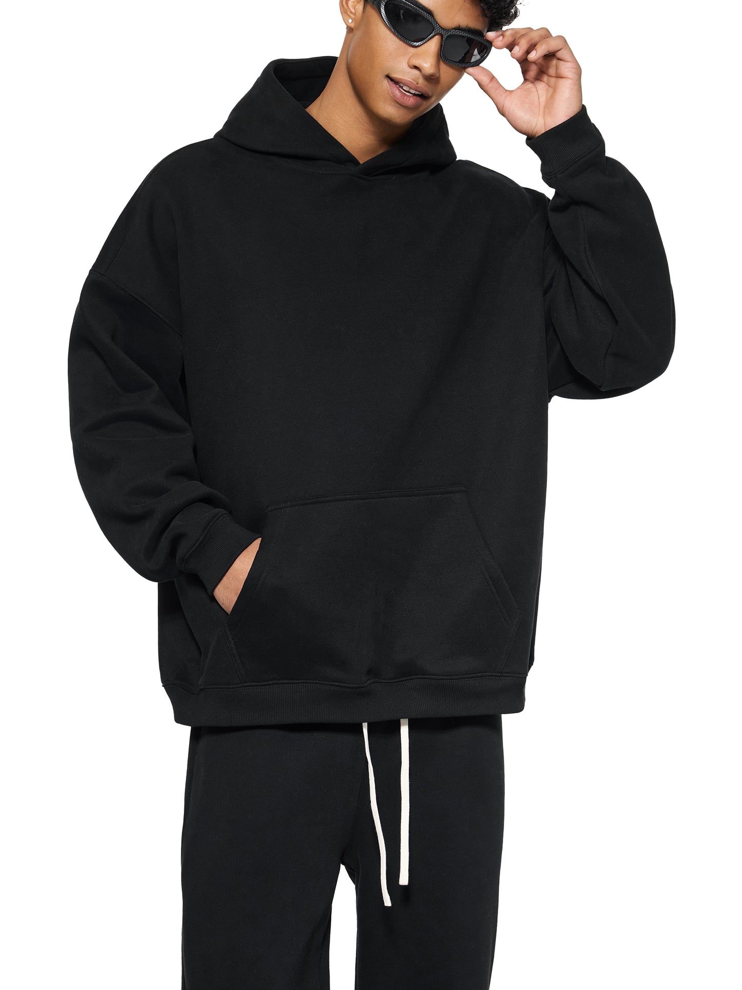 Hoodie oversize en molleton - Architecture - modèle 2